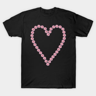 Pink Gerbera Heart T-Shirt